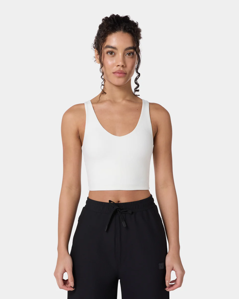 Ribbed Brami - Pearl White